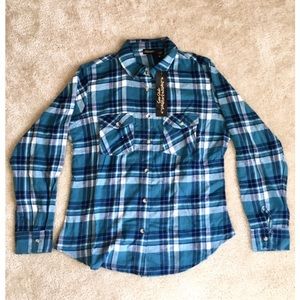 Shades of blue flannel
